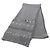 Chanel Sciarpa in cashmere per donne, grigio, nero e bianco,