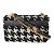 Christian Dior Caro Macro-Houndstooth Fabric Medium Nero - vista 3