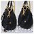 Borsa a mano Prada in nylon con manico superiore in jacquard nero - vista 6