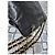 Borsa a spalla in caviale con logo ricamato Chanel nera Nero - vista 13