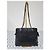 Borsa a spalla in caviale con logo ricamato Chanel nera Nero - vista 2