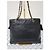 Borsa a spalla in caviale con logo ricamato Chanel nera Nero - vista 6