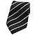 Corbata de seda Monogram Stripe LOUIS VUITTON para hombre Castaño