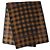 LOUIS VUITTON Sciarpa Grande in Lana/Seta Masai Check Marrone Nero