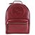 Mochila GUCCI Soho em couro vermelho com corrente entrelaçada para mulheres