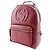 Mochila GUCCI Soho em couro vermelho com corrente entrelaçada para mulheres - vista 2