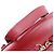 Mochila GUCCI Soho em couro vermelho com corrente entrelaçada para mulheres - vista 5