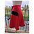 Falda envolvente Moschino Cheap And Chic lana negro rojo Roja - vista 3