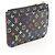 Billetera Pochette Cle de Louis Vuitton con monedero Negro Roja Multicolor - vista 2