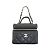 Charm per borsa in pelle nera Chanel AP4897 Nero