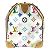 Borsa Boston Mini Speedy 30 Monogram Multicolore Louis Vuitton Bianco - vista 4