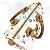 Borsa Boston Mini Speedy 30 Monogram Multicolore Louis Vuitton Bianco - vista 9