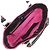 Borsa Loewe Amazona in nero e rosa - vista 9