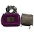 Borsa a spalla mini Natalia in velluto viola Tom Ford con catena e chiusura a scatto TF, borsa da sera Porpora - vista 14
