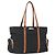 Sac Tote Miu Miu en Nylon Cuir Noir Marron Argent Auth 164862 Argenté
