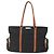 Sac Tote Miu Miu en Nylon Cuir Noir Marron Argent Auth 164862 Argenté - vue 2