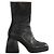 Nodaleto Botas de cuero negro