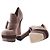 Miu Miu Pumps mit Keilabsatz Braun - Ansicht 8
