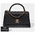 Borsa CHANEL Coco Handle in Pelle Nera - 103193 Nero - vista 2