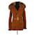 Revillon Cappotto cammello Pelliccia