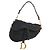 Borsa Classica Saddle Dior in Tela Nera