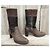 Botas Paraboot de piel efecto pony marrón oscuro - vista 2