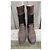 Botas Paraboot de piel efecto pony marrón oscuro - vista 3