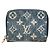 Monedero Zippy de denim jacquard Monogram Louis Vuitton Azul