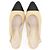 Timeless Chanel Leder Pumps Schwarz Beige Orange - Ansicht 3