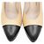 Timeless Chanel Leder Pumps Schwarz Beige Orange - Ansicht 4