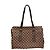 Borsa a spalla Chelsea Damier Louis Vuitton Donna Marrone, Ebano