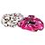 LOUIS VUITTON LV x TM Takashi Murakami Set di Scrunchie (Superflat) - -Set di Pezzi, Accessorio per Capelli, Cravatta, Scrunchie in Seta, Donna, Bianco, Come Nuovo Nero