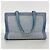 Borsa tote in denim blu Chanel Boy - vista 14