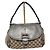 Bolso hobo Gucci Medium GG Canvas Techno Horsebit gris/beige