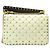 BORSO A SPALLA VALENTINO ROCKSTUD SPIKE MEDIO IN PELLE ECRU Crudo - vista 2