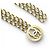 VINTAGE CHANEL GOLDSCHMUCKGÜRTEL MIT CC LOGO MEDAILLON 80 CM Golden - Ansicht 4