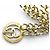 VINTAGE CHANEL GOLDSCHMUCKGÜRTEL MIT CC LOGO MEDAILLON 80 CM Golden - Ansicht 5