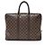 Borsa Porta Documenti da Viaggio Damier Ebene Louis Vuitton Marrone - vista 3