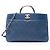 Gabrielle Chanel Carry Chic Einkaufstasche aus Lammleder Blau