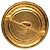 Spilla vintage rotonda placcata oro Chanel 31 Rue Cambon D'oro Metallico - vista 2
