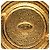 Spilla vintage rotonda placcata oro Chanel 31 Rue Cambon D'oro Metallico - vista 3