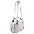 Borsa a spalla bowling in tela e pelle Chanel Grigio - vista 3