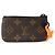 Louis Vuitton Pochette Cle Monogram Coin Key Case Brown - view 2