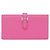 Portafoglio Lungo Soufflet in Capra Béarn di Hermès Rosa