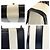 Céline Celine Vintage Turnlock Streifenleder-Handtasche Weiß - Ansicht 5