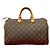 Louis Vuitton Speedy Monogram Lederhandtasche Braun