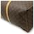 Borsa da viaggio Louis Vuitton Monogram Keepall 55 Marrone - vista 3