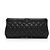 Gabrielle Clutch CC in pelle di vitello invecchiata Chanel Nero