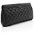 Gabrielle Clutch CC in pelle di vitello invecchiata Chanel Nero - vista 2