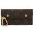 Portamonete Monogram Louis Vuitton Marrone